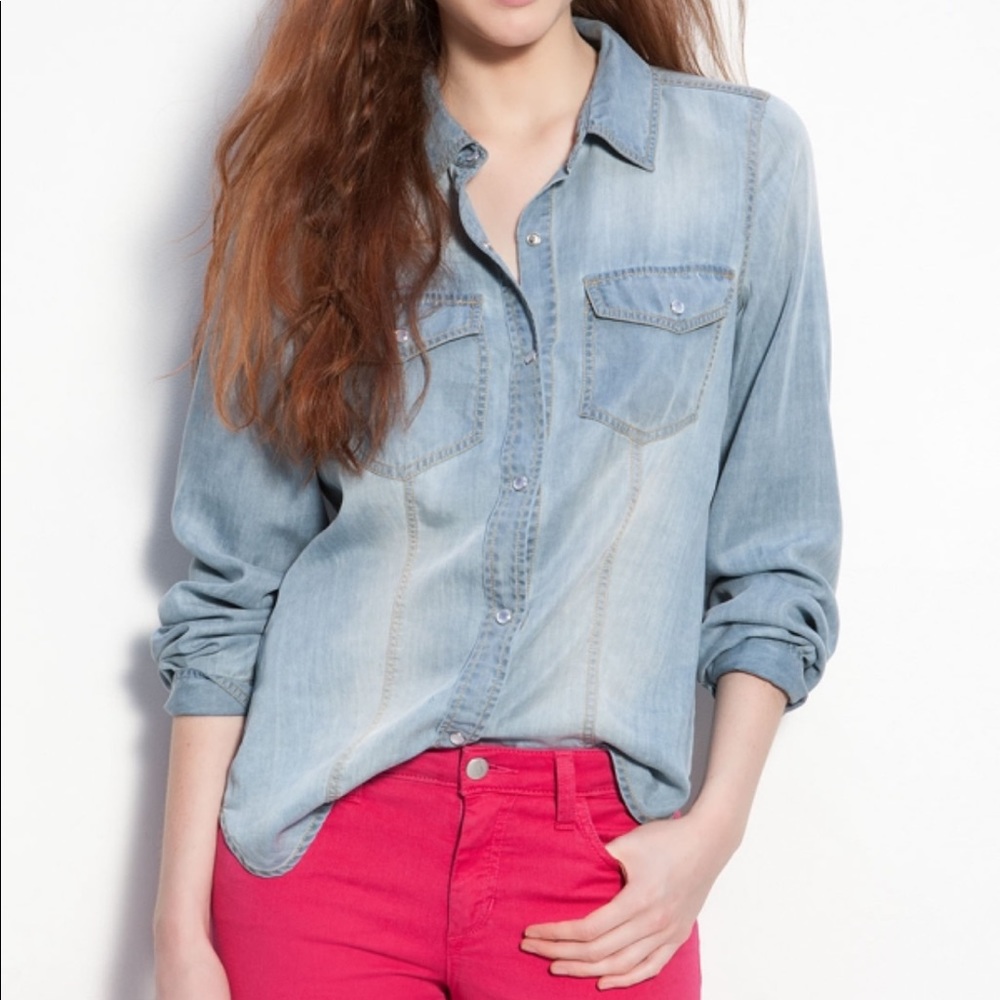 Chambray Button Down Shirt